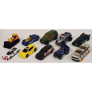 Lot of 10 Thailand Hot Wheels Matchbox Diecast Cars - Good Condition Mix